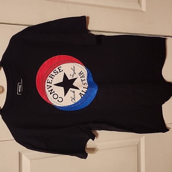 Men's Converse All Star tshirt, XL, Black. - Picture 1 of 3